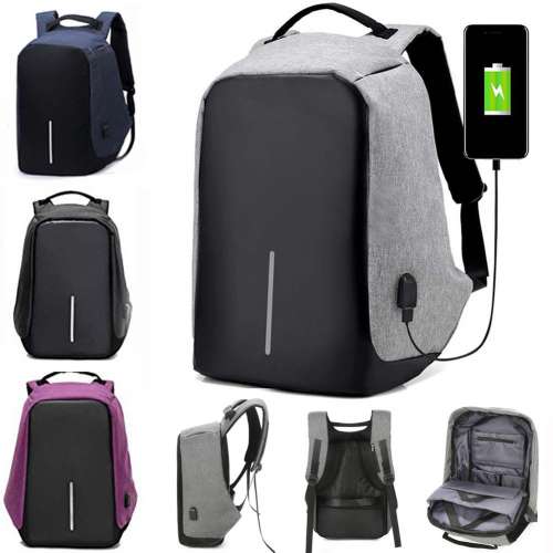 Anti-theft Mens Womens Laptop Notebook Backpack + USB Charging Port School Bag Top Online Deals Websites
